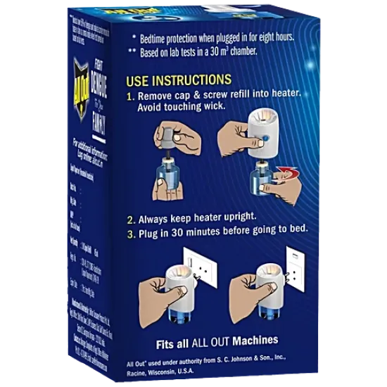 ALL OUT ULTRA REFILL | MOSQUITO KILLER | LIQUID VEPORISER | 45 ML | 1 PCS PACK