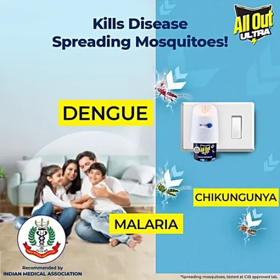 ALL OUT ULTRA REFILL | MOSQUITO KILLER | LIQUID VEPORISER | 45 ML | 1 PCS PACK