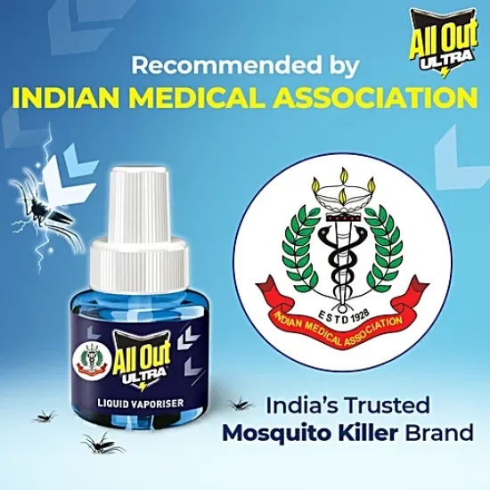 ALL OUT ULTRA REFILL | MOSQUITO KILLER | LIQUID VEPORISER | 45 ML | 1 PCS PACK