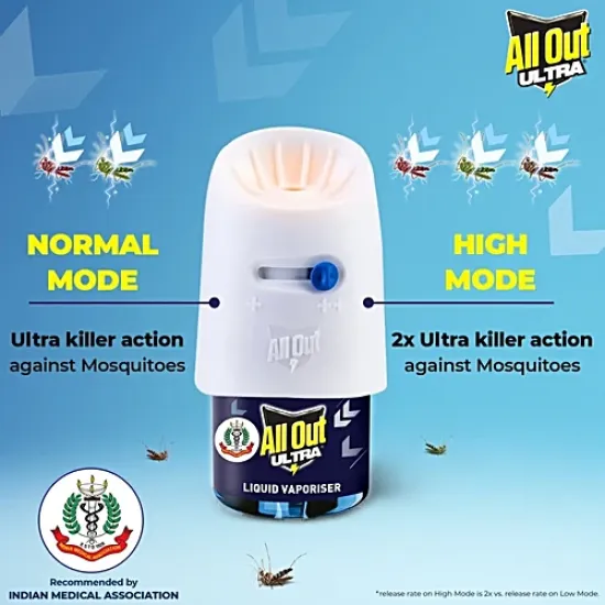 ALL OUT ULTRA REFILL | MOSQUITO KILLER | LIQUID VEPORISER | 45 ML | 1 PCS PACK
