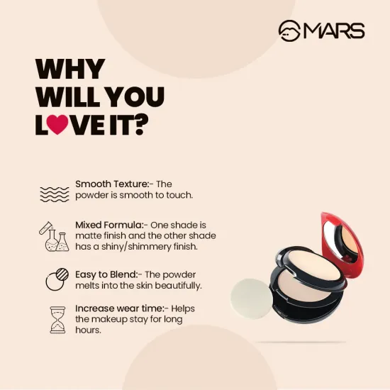 MARS SILKY SKIN COMPACT FACE POWDER P-404