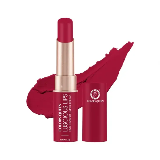 COLORS QUEEN LUSCIOUS LIPS LIPSTICK | NON-TRANSFER | MATTE-LIPSTICK | DL-1242 