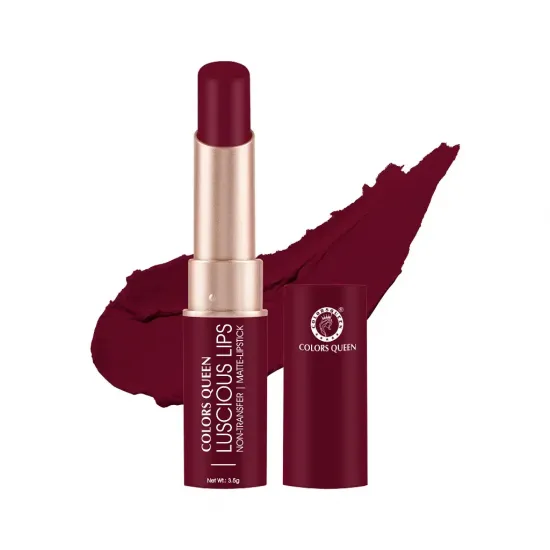 COLORS QUEEN LUSCIOUS LIPS LIPSTICK | NON-TRANSFER | MATTE-LIPSTICK | DL-1242 