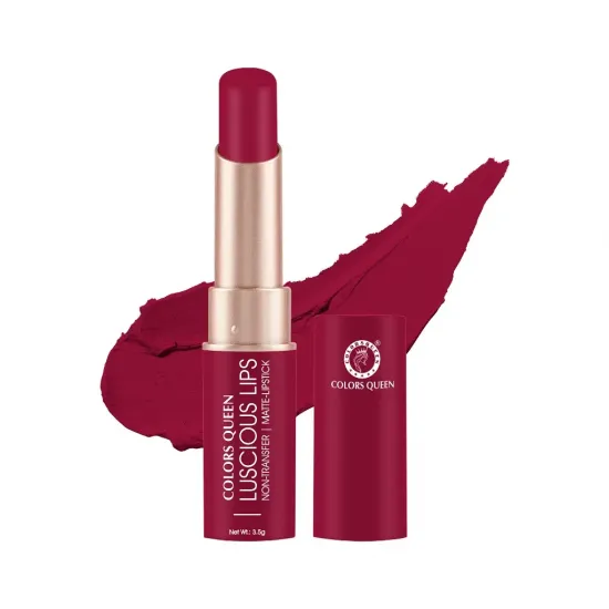 COLORS QUEEN LUSCIOUS LIPS LIPSTICK | NON-TRANSFER | MATTE-LIPSTICK | DL-1242 