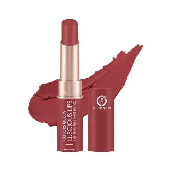 COLORS QUEEN LUSCIOUS LIPS LIPSTICK | NON-TRANSFER | MATTE-LIPSTICK | DL-1242 