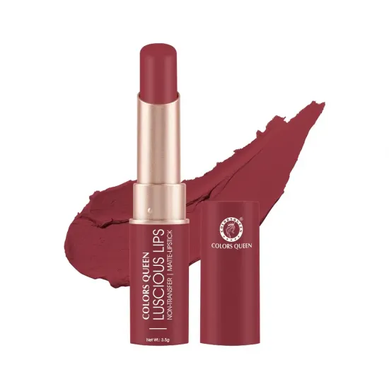 COLORS QUEEN LUSCIOUS LIPS LIPSTICK | NON-TRANSFER | MATTE-LIPSTICK | DL-1242 