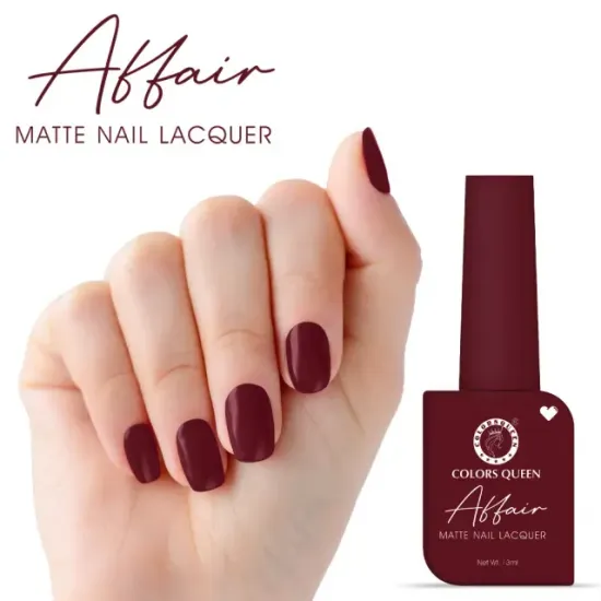COLORS QUEEN NAIL AFFAIR MATTE NAIL LACQUER (NAIL POLISH) 13ML AN-65 