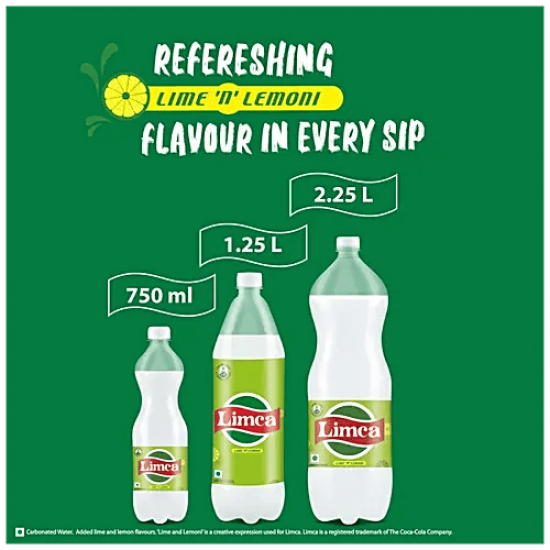 LIMCA LIME-N-LEMON FLAVOURED SOFT DRINK | COLD DRINK 2 LTR