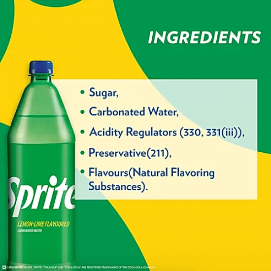 SPRITE LEMON-LIME FLAVOURED SOFT DRINK | COLD DRINK 1 LTR