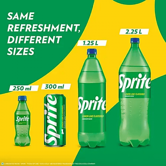 SPRITE LEMON-LIME FLAVOURED SOFT DRINK | COLD DRINK 1 LTR