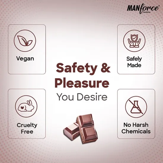 MANFORCE 342 DOTS CHOCOLATE FLAVOURED CONDOMS 10 PCS PACK