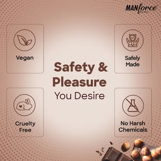 MANFORCE COCKTAIL CHOCOLATE & HAZELNUT FLAVOURED CONDOMS 10 PCS PACK