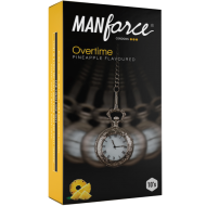 MANFORCE OVERTIME PINEAPPLE FLAVOURED CONDOMS 10 PCS PACK