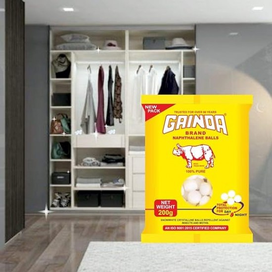 GAINDA NAPTHALENE BALLS | WHITE KAPOOR GOLI | 100 G