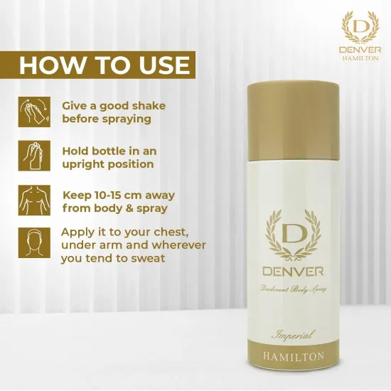 DENVER HAMILTON IMPERIAL DEODORANT BODY SPRAY 165ML 