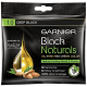 GARNIER BLACK NATURAL HAIR COLOR | SHADE - 1.0 DEEP BLACK | NO AMONIA | 5X SHINY* & SOFT HAIR | 100% GREY COVERAGE | 20ML + 20G