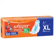 WHISPER CHOICE XL 280MM SANITARY PAD 6PCS PACK