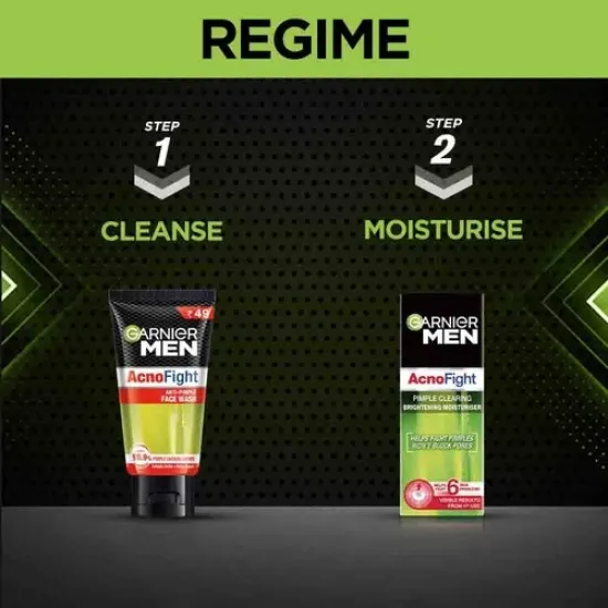 GARNIER MEN ACNO FIGHT ANTI-PIMPLE FACE WASH 50G