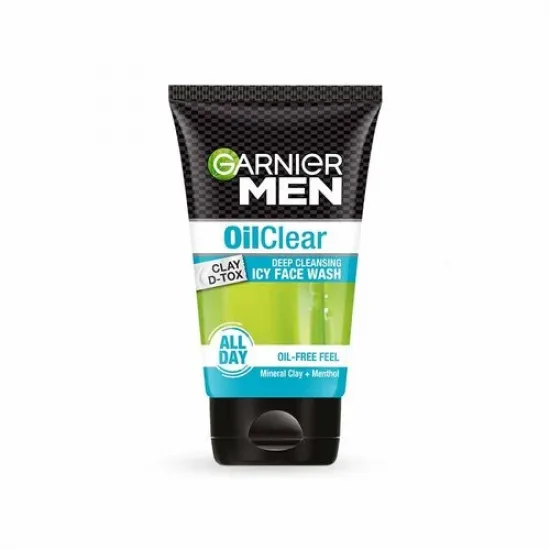 GARNIER MEN OIL CLEAR DEEP CLEASING WITH CLAY D-TOX FACE WASH 50G