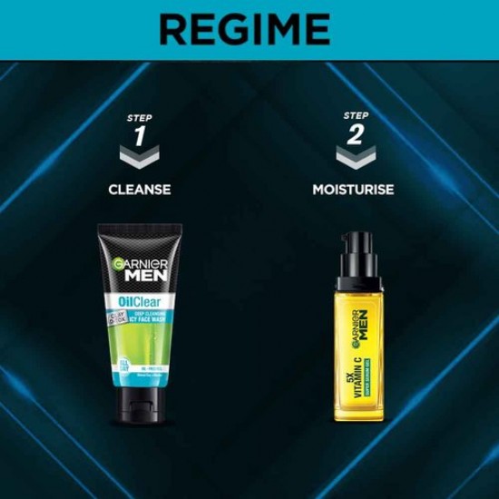 GARNIER MEN OIL CLEAR DEEP CLEASING WITH CLAY D-TOX FACE WASH 50G