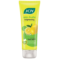 JOY SKIN FRUITS LEMON FACE WASH | BRIGHTNING | BRIGHTNESS SKIN TO REVEL NATURAL GLOW | FOR ALL SKIN TYPES | 50G 