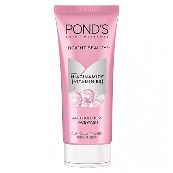 PONDS BRIGHT BEAUTY FACE WASH | FOR BRIGHTNESS | WITH NIACINAMIDE VITAMIN B3 | ANTI-DULLNESS FACE WASH 100 G