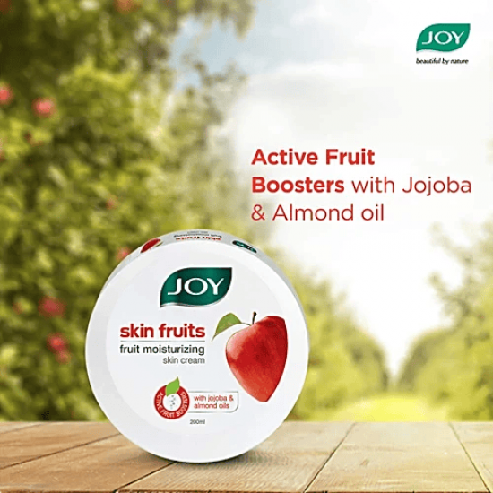 JOY SKIN FRUITS MOISTURIZER SKIN CREAM | APPLE FLAVOURED CREAM | WITH JOJOBA OIL & ALMOND OIL | ALL SKIN TYPES | 100ML