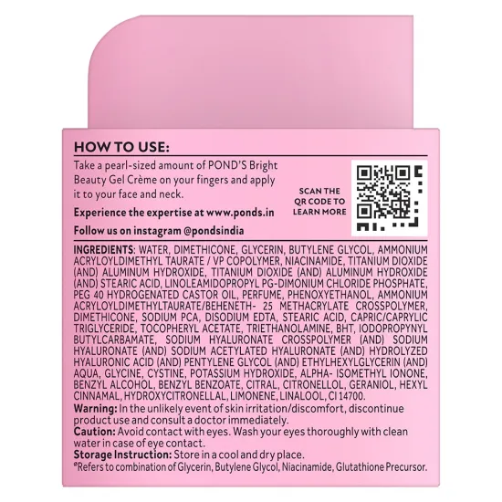 PONDS BRIGHT BEAUTY CREAM | ANTI-SPOT-FORMULA | WITH VITAMIN B3 | SERUM CREAM | 23 G