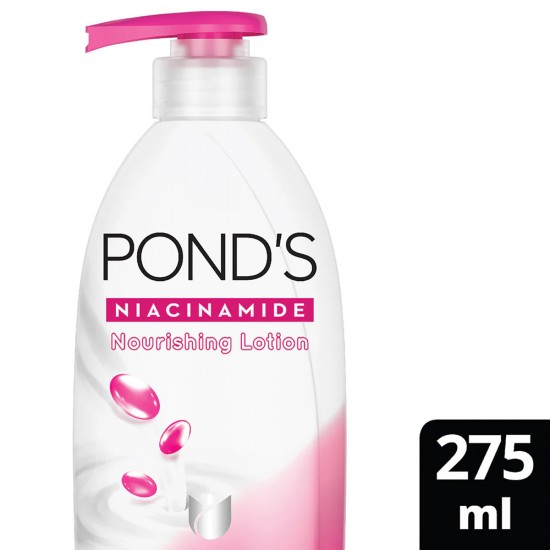 PONDS NIACINAMIDE | SOFT GLOWING SKIN | 3X MOISTIRIZATION | NON-STICKY NOURISHING BODY LOTION | 275 ML