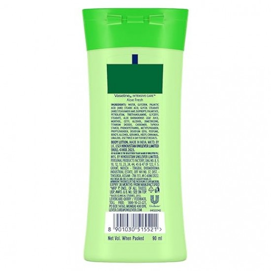VASELINE INTENSIVE CARE | ALOE FRESH | INSTANTLY ABSORBS | BODY LOTION 90 ML