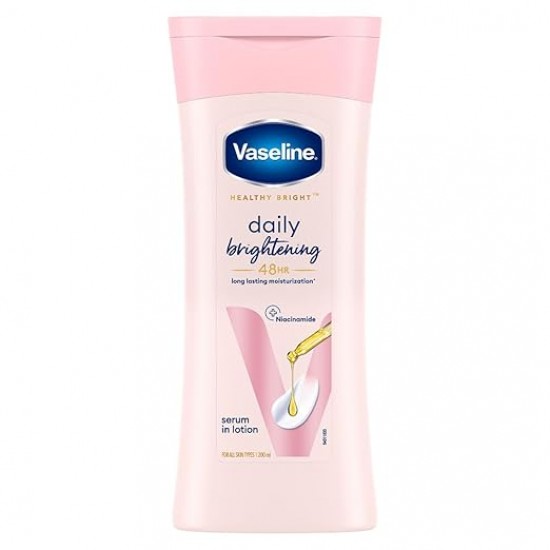 VASELINE HEALTHI BRIGHT | DAILY BRIGHTENING  | WITH VITAMIN B3 | EVEN TONE | BODY LOTION 200 ML