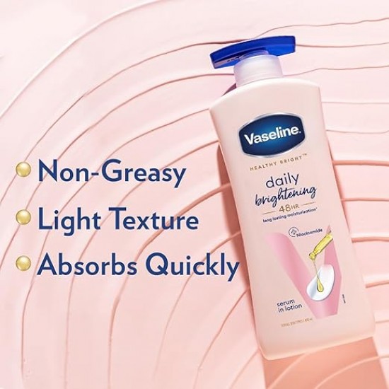 VASELINE HEALTHI BRIGHT | DAILY BRIGHTENING  | WITH VITAMIN B3 | EVEN TONE | BODY LOTION 200 ML